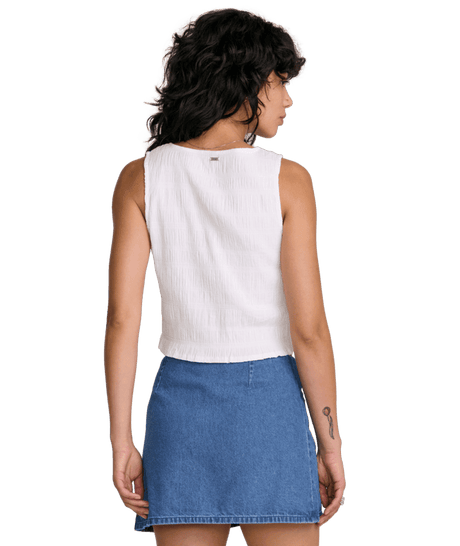 RVCA Women's Scrunch Top Cloud Women's Tank Tops and Halter Tops RVCA 