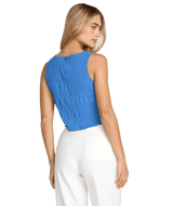 RVCA Women's Scrunch Top Blue Relic Women's Tank Tops and Halter Tops RVCA 