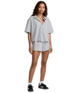 RVCA Women's Mikey Top Pirate Black Women's Flannels and Button Ups RVCA 