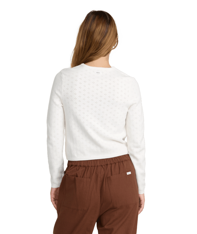 RVCA Women's Welcome Cardigan Cloud Women's Flannels and Button Ups RVCA 