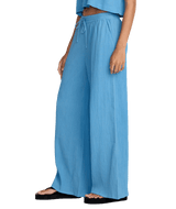RVCA Women's New Yume Wide Leg Pants Chalk Blue Women's Pants RVCA 
