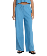 RVCA Women's New Yume Wide Leg Pants Chalk Blue Women's Pants RVCA 