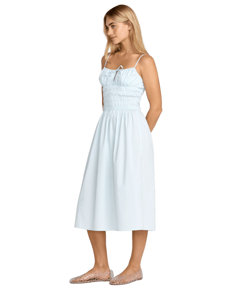 RVCA Women's Raya Midi Dress Crystal Blue Women's Dresses RVCA 