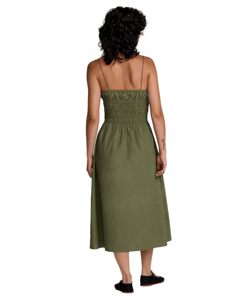 RVCA Women's Raya Midi Dress Olive Women's Dresses RVCA 