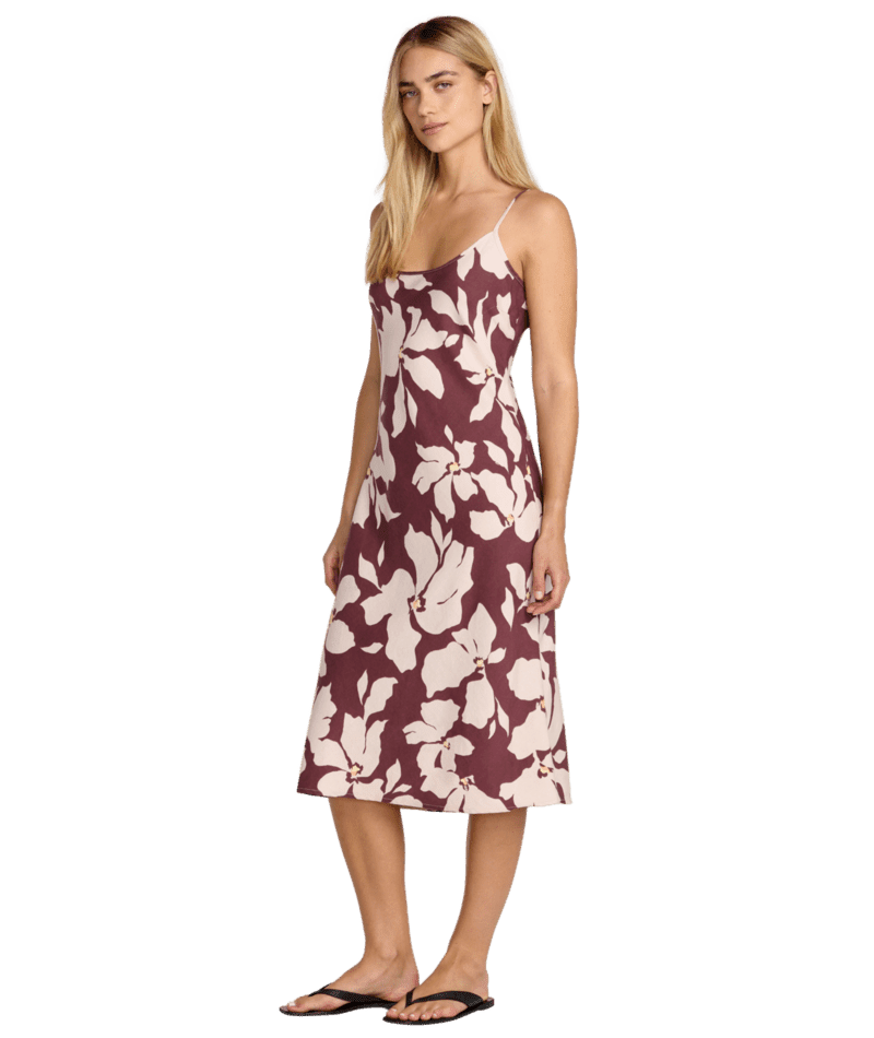 RVCA Women's Lets Dance Slip Dress Terra Brown Women's Dresses RVCA 