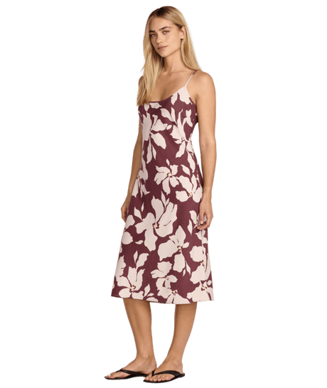 RVCA Women's Lets Dance Slip Dress Terra Brown Women's Dresses RVCA 