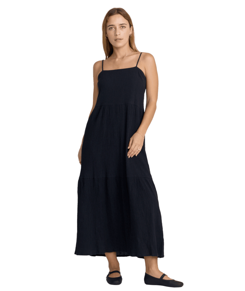 RVCA Women's New Yume Maxi Dress RVCA Black Women's Dresses RVCA 