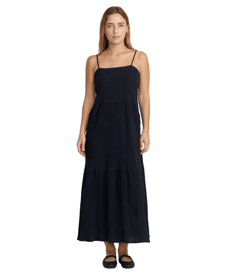 RVCA Women's New Yume Maxi Dress RVCA Black Women's Dresses RVCA 