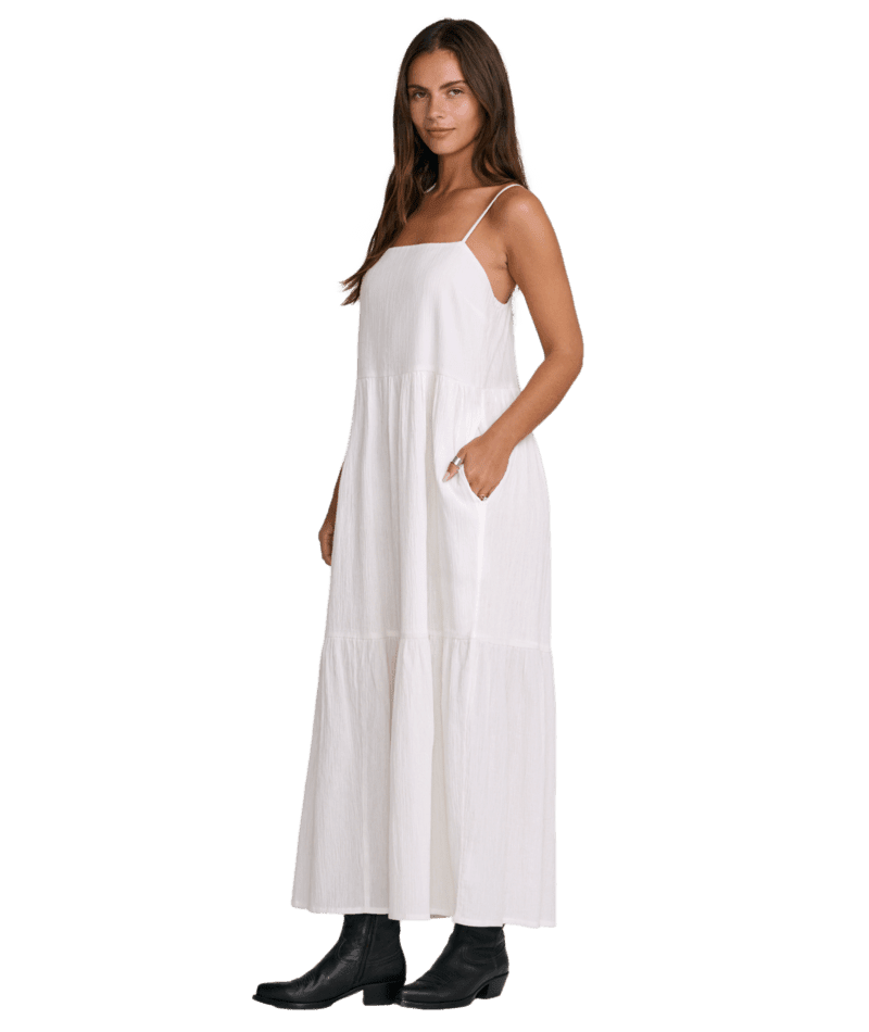 RVCA Women's New Yume Maxi Dress Whisper White Women's Dresses RVCA 