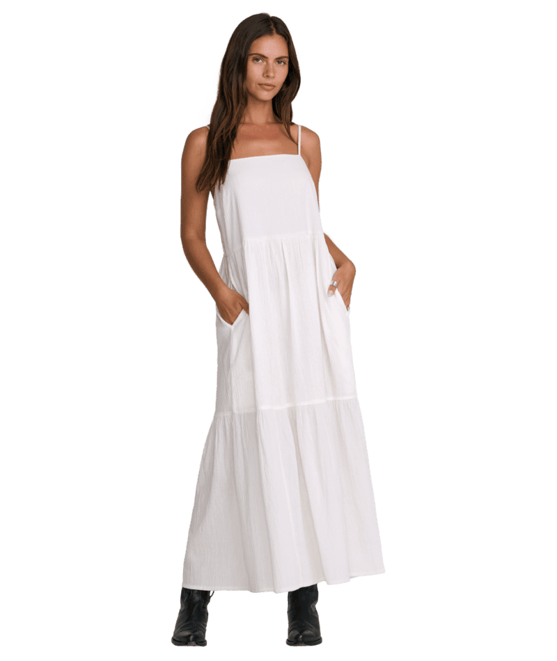 RVCA Women's New Yume Maxi Dress Whisper White Women's Dresses RVCA 