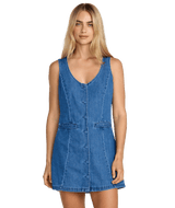 RVCA Women's Lainey Mini Dress Crystal Blue Women's Dresses RVCA 