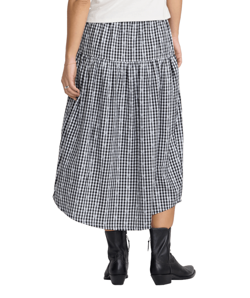 RVCA Women's Go West Midi Skirt RVCA Black Women's Skirts RVCA 