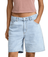 RVCA Women's Crawford Long Short II Ash Blue Women's Shorts RVCA 
