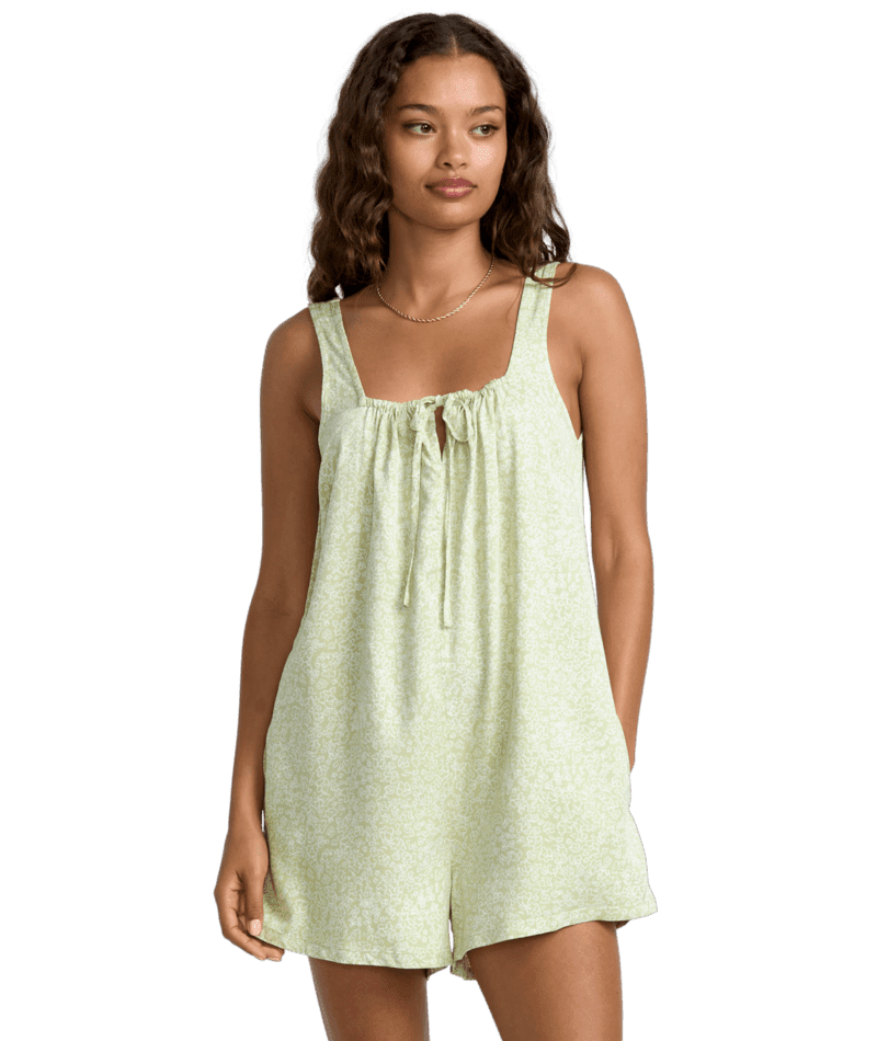 RVCA Women's Oliver Romper Lint Bright Floral Women's Rompers & Jumpsuits RVCA 
