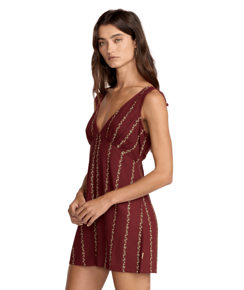 RVCA Women's Florence Romper Madder Brown Women's Rompers & Jumpsuits RVCA 