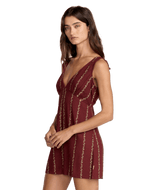 RVCA Women's Florence Romper Madder Brown Women's Rompers & Jumpsuits RVCA 