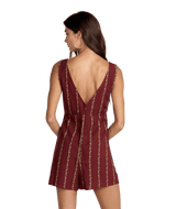 RVCA Women's Florence Romper Madder Brown Women's Rompers & Jumpsuits RVCA 