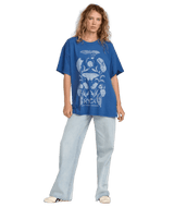 RVCA Women's Baggie Tee T-Shirt Sapphire Blue Women's T-Shirts RVCA 