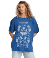 RVCA Women's Baggie Tee T-Shirt Sapphire Blue Women's T-Shirts RVCA 
