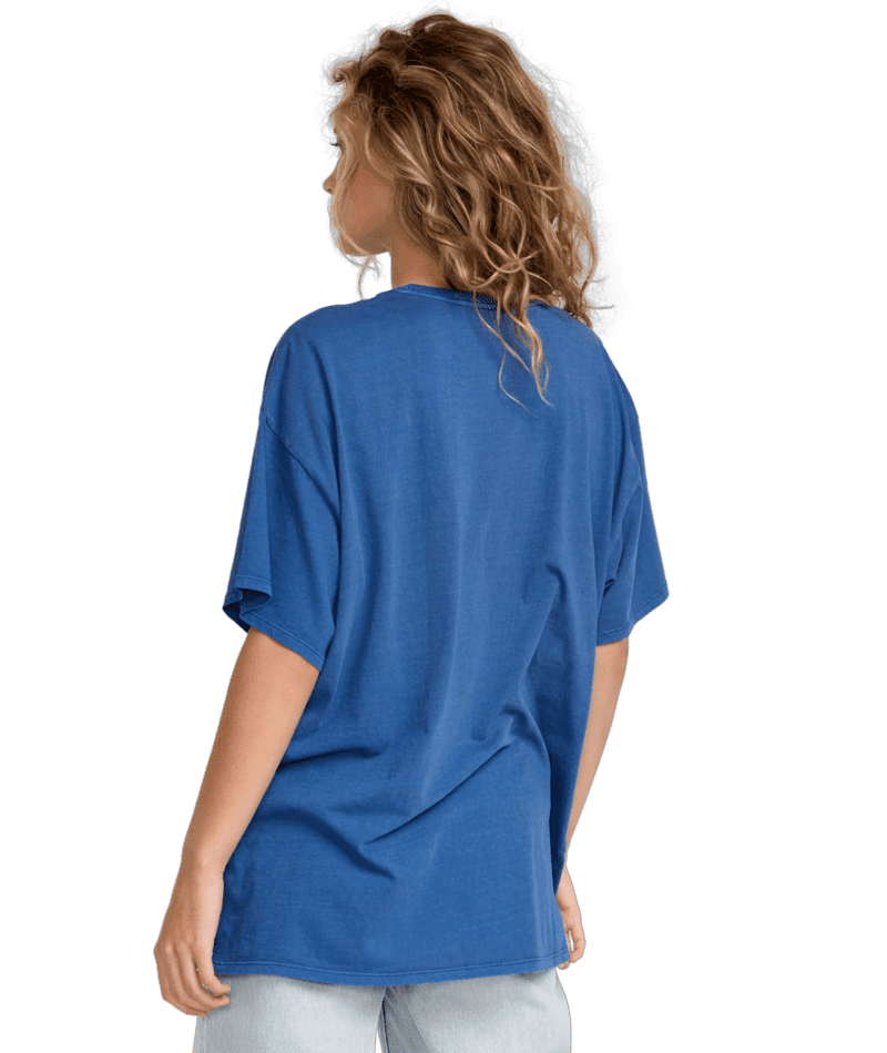 RVCA Women's Baggie Tee T-Shirt Sapphire Blue Women's T-Shirts RVCA 