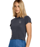 RVCA Women's 411 T-Shirt Graphite Men's Short Sleeve T-Shirts RVCA 