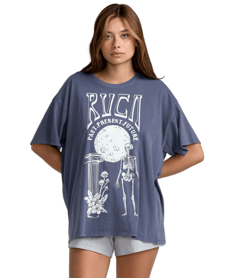 RVCA Women's Baggie T-Shirt Midnight Women's Short Sleeve T-Shirts RVCA 
