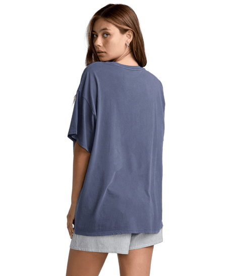 RVCA Women's Baggie T-Shirt Midnight Women's Short Sleeve T-Shirts RVCA 