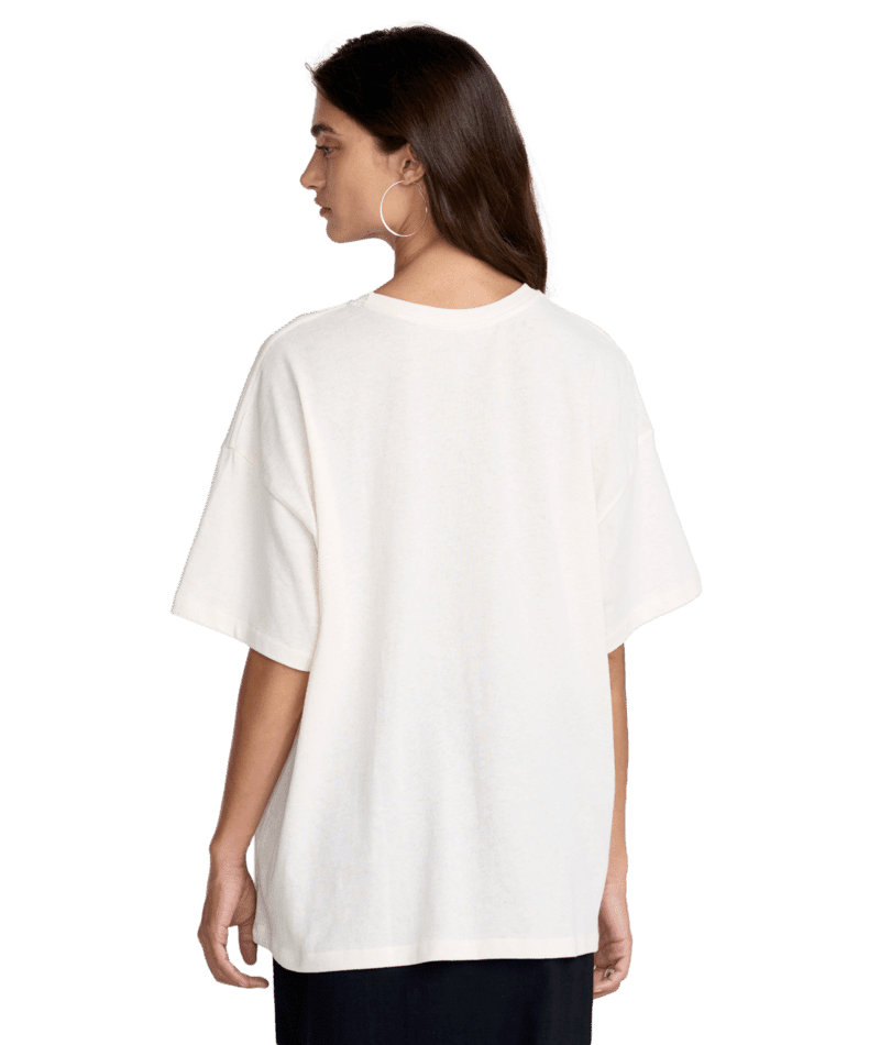 RVCA Women's Love Me Boyfriend T-Shirt Cloud Women's Short Sleeve T-Shirts RVCA 