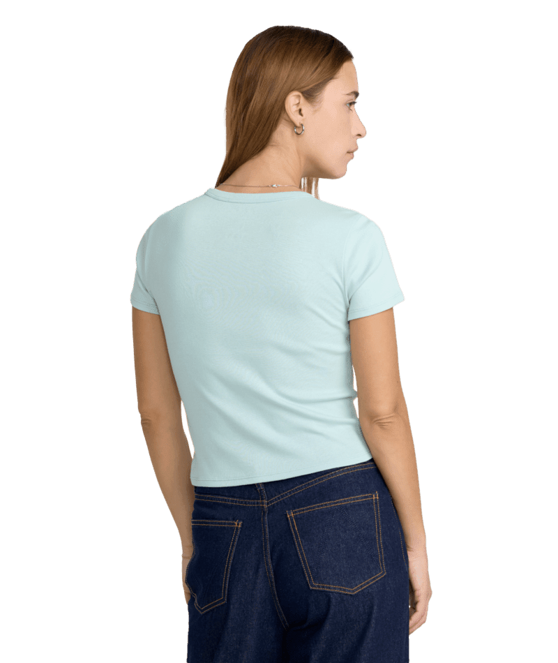 RVCA Women's Sow Baby T-Shirt Icy Men's Short Sleeve T-Shirts RVCA 