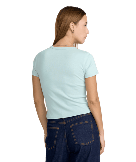 RVCA Women's Sow Baby T-Shirt Icy Men's Short Sleeve T-Shirts RVCA 