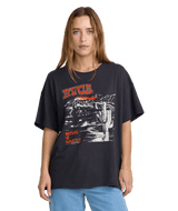 RVCA Women's Desert Sands Oversized T-Shirt Washed Black Women's Short Sleeve T-Shirts RVCA 