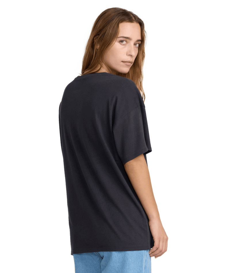 RVCA Women's Desert Sands Oversized T-Shirt Washed Black Women's Short Sleeve T-Shirts RVCA 