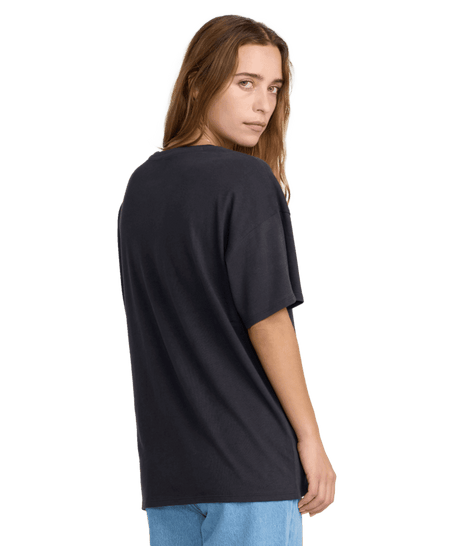 RVCA Women's Desert Sands Oversized T-Shirt Washed Black Women's Short Sleeve T-Shirts RVCA 