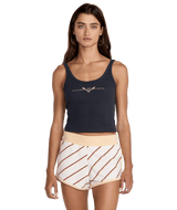 RVCA Women's Bird Of Prey Tank Top Washed Black Women's Tank Tops and Halter Tops RVCA 