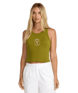 RVCA Women's Mojave Sunrise Tank Top Moss Women's Tank Tops and Halter Tops RVCA 