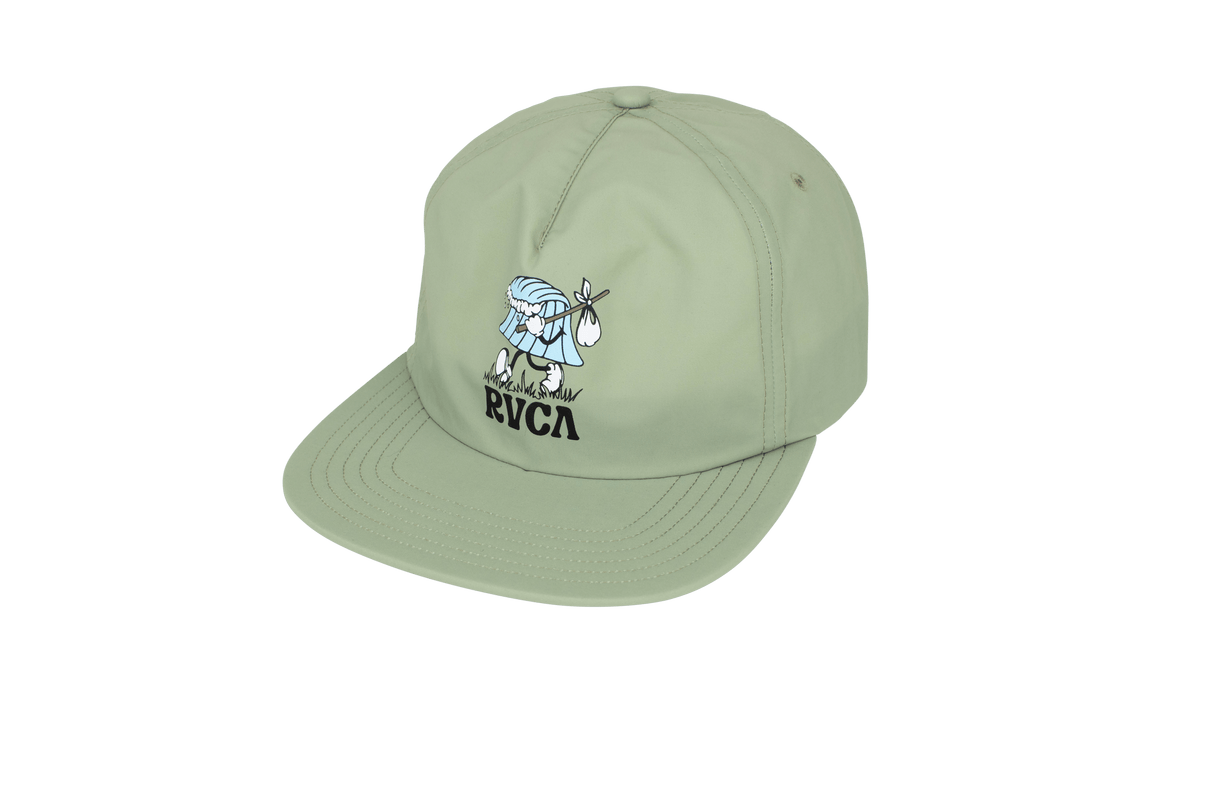 RVCA Keep Looking Snapback Hat Ranger Green Men's Hats RVCA 