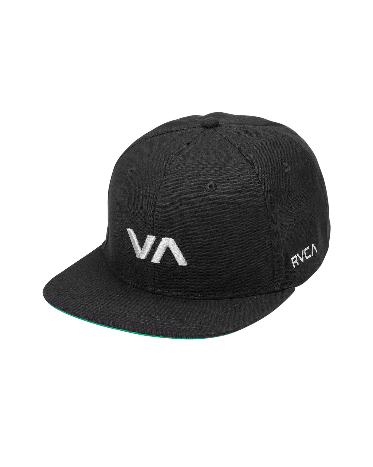 RVCA VA Infield Snapback Hat Black Men's Hats RVCA 