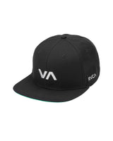 RVCA VA Infield Snapback Hat Black Men's Hats RVCA 