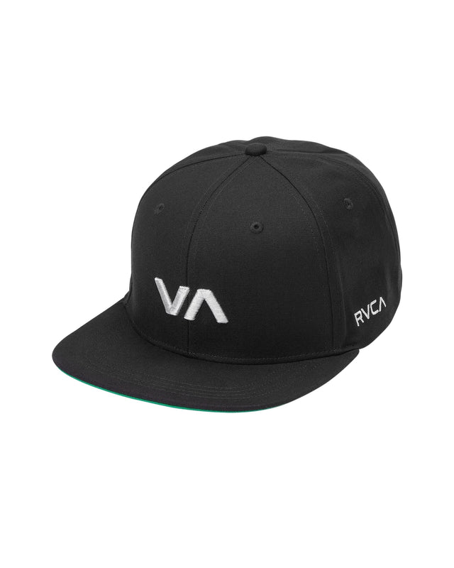 RVCA VA Infield Snapback Hat Black Men's Hats RVCA 