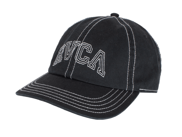 RVCA Women's Contrast Stitch Dad Hat RVCA Black Women's Hats RVCA 