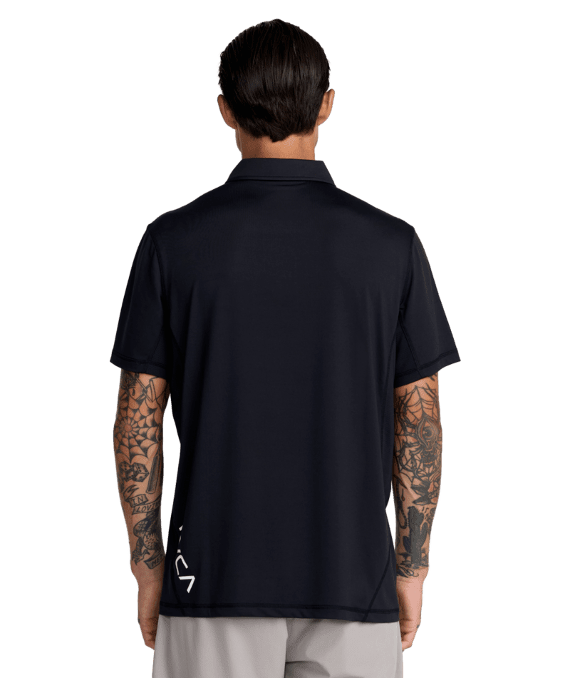 RVCA Sport Vent Polo Black Men's Polos RVCA 