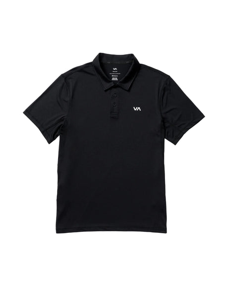 RVCA Sport Vent Polo Black Men's Polos RVCA 