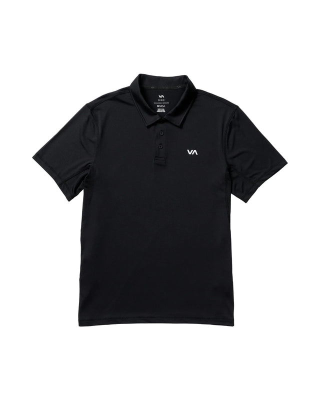 RVCA Sport Vent Polo Black Men's Polos RVCA 