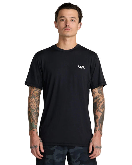 RVCA Sport Vent T-Shirt Black Men's Short Sleeve T-Shirts RVCA 