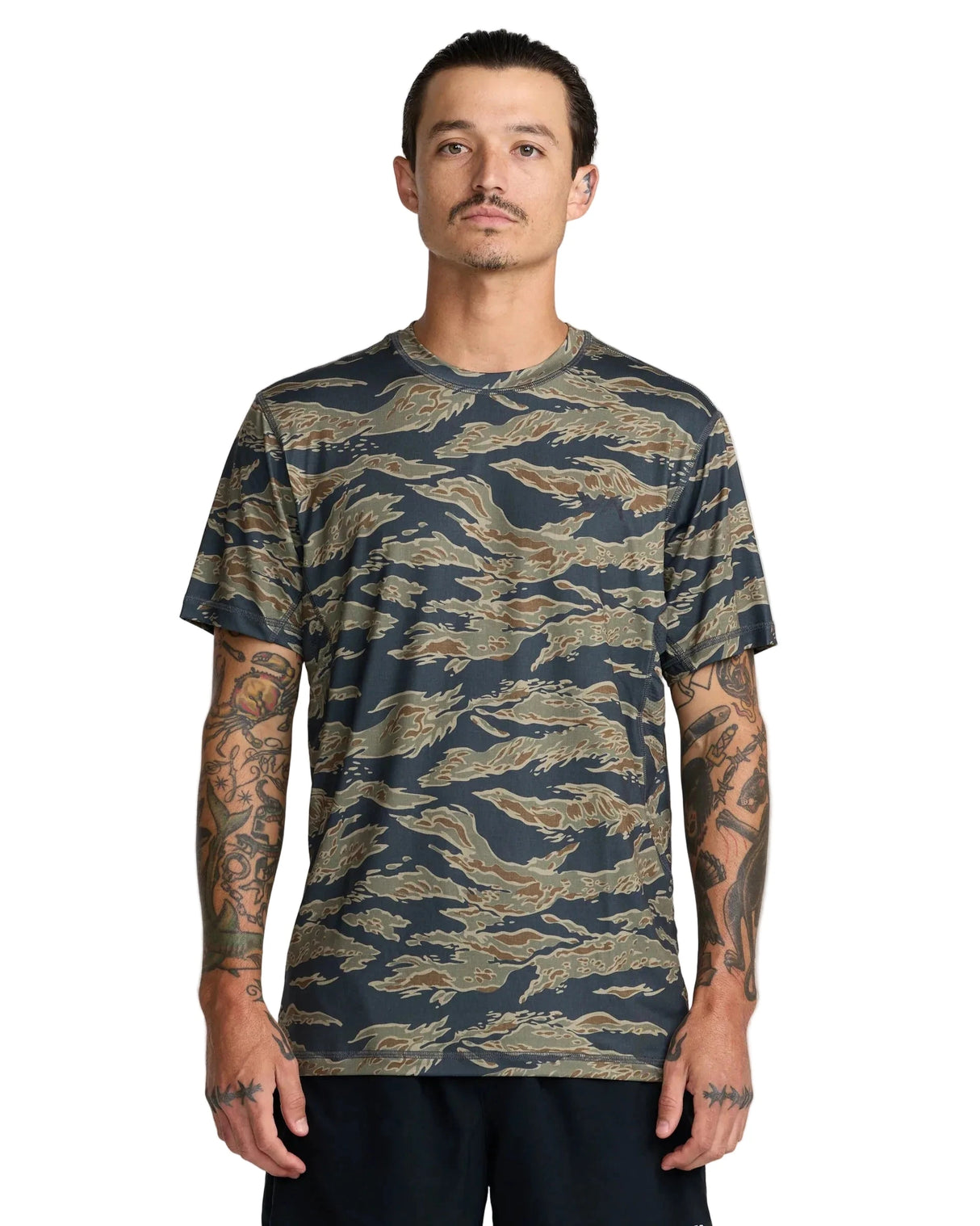 RVCA Sport Vent T-Shirt Tiger Camo Men's Short Sleeve T-Shirts RVCA 
