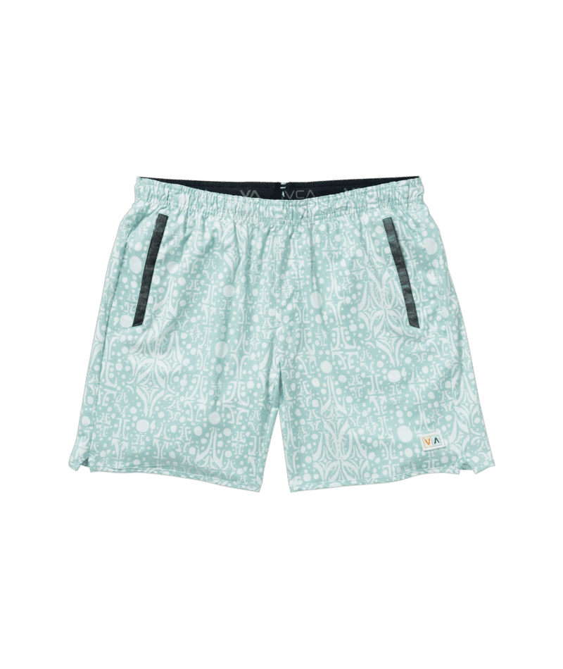 RVCA Rich Jacobs Yogger 17" Stretch Shorts Blue Haze Men's Walkshorts RVCA 