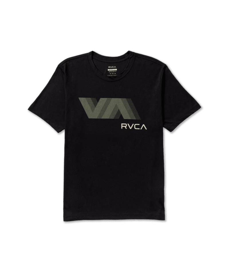 RVCA VA Blur T-Shirt Black Men's Short Sleeve T-Shirts RVCA 