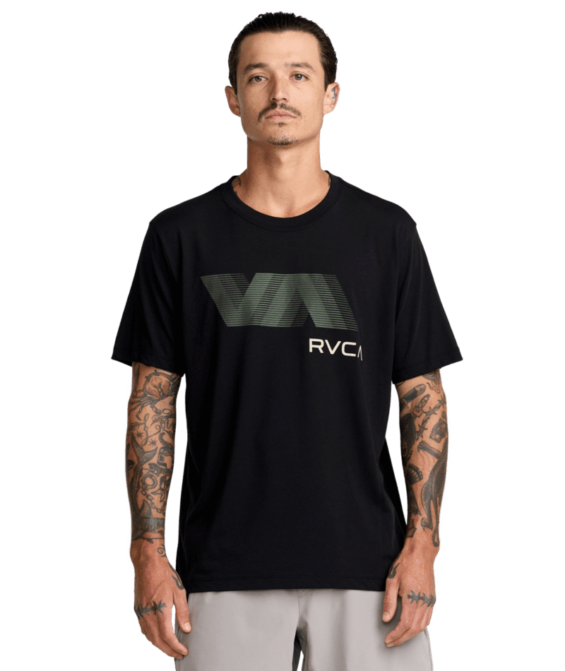 RVCA VA Blur T-Shirt Black Men's Short Sleeve T-Shirts RVCA 