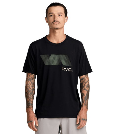 RVCA VA Blur T-Shirt Black Men's Short Sleeve T-Shirts RVCA 