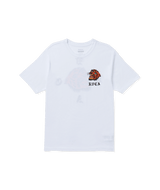 RVCA Kaleb Tiger T-Shirt White Men's Short Sleeve T-Shirts RVCA 
